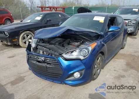2015 Hyundai Veloster Turbo from USA, damaged, VIN KMHTC6AE1FU241628